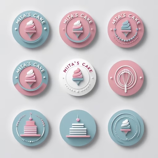Thiết kế logo tiệm bánh sinh nhật